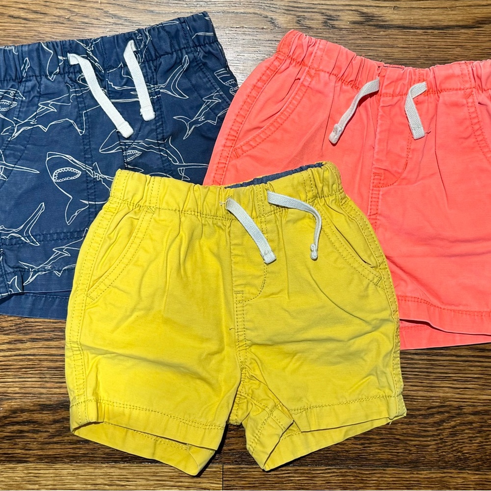GAP Yellow and Pink Casual Shorts Lightweight Elastic Waist